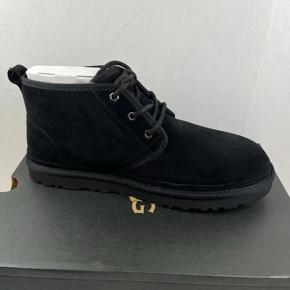 UGG Neumel Chukka Boot Black Suede Mens Size 12 US 3236 NEW